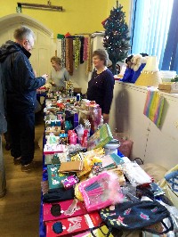 Gift stall at the Christmas Fayre