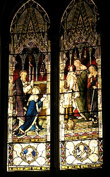 Simeon and Anna window in Holy Trinity Llandudno