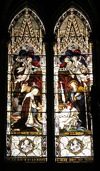 Nativity window in Holy Trinity  Llandudno