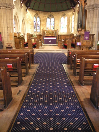 New carpet in Holy Trinity