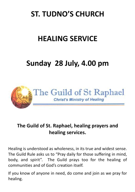 Healing Service poster