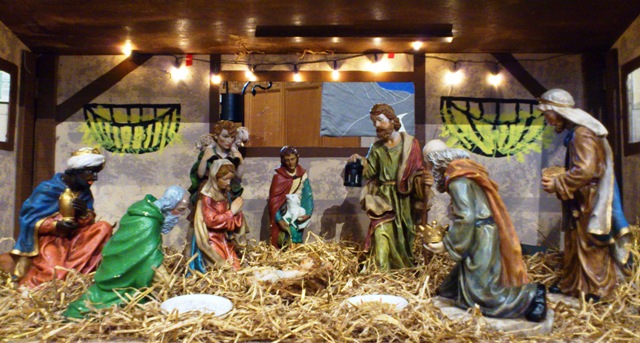 Nativity scene at Holy Trinity Church