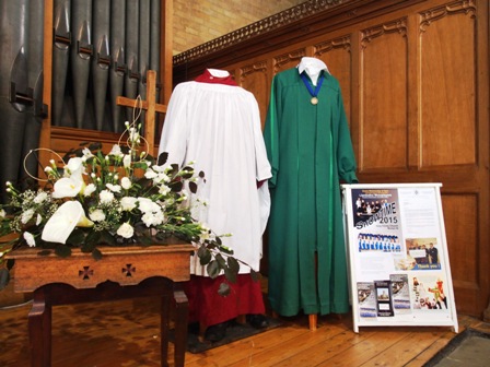Cornerstone exhibition display - church music