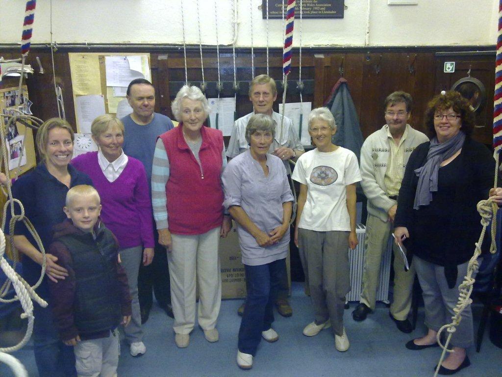 Visitors with Holy Trinity bell ringers