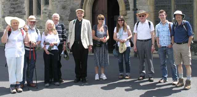 Pilgrims at Holy Trinity Church