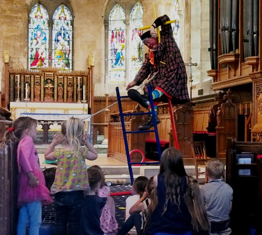 Roly the Clown at Holy Trinity