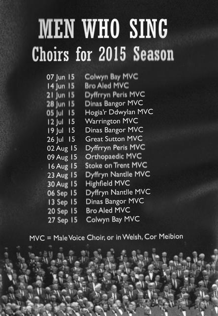 Male Voice Choir concert poster