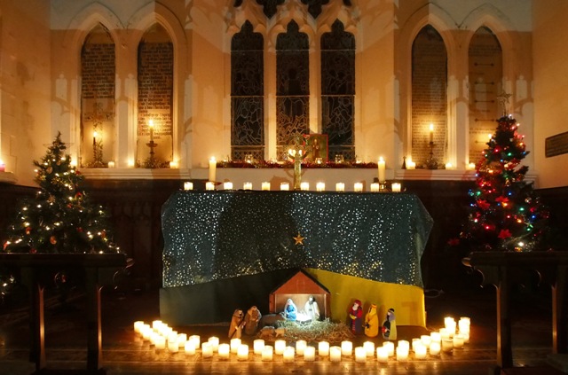 Nativity scene at St. Tudno's Church