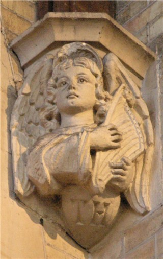 Angel with harp