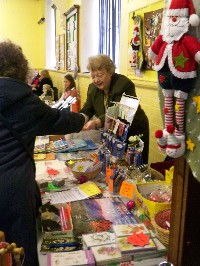 Card stall at the Christmas Fayre